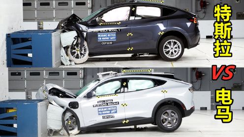 特斯拉Model Y碰撞测试对比福特电马，同样是20多万，谁更安全？