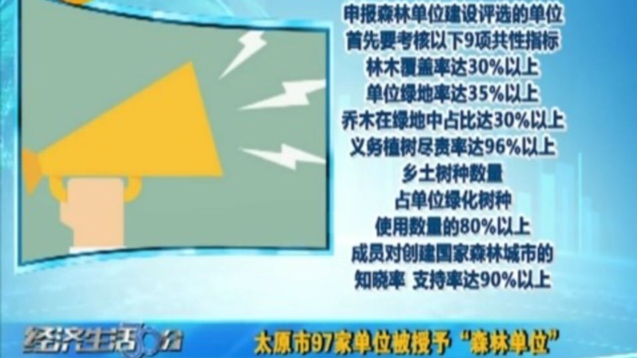 太原市97家单位被授予“森林单位”