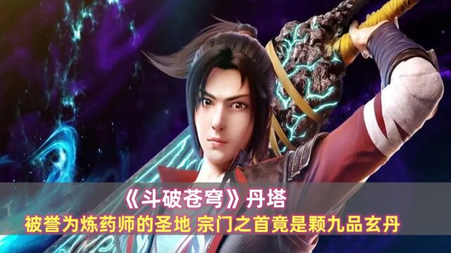 《斗破苍穹》丹塔:被誉为炼药师的圣地,宗门之首竟是颗九品玄丹