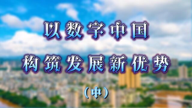 以数字中国构筑发展新优势(中)