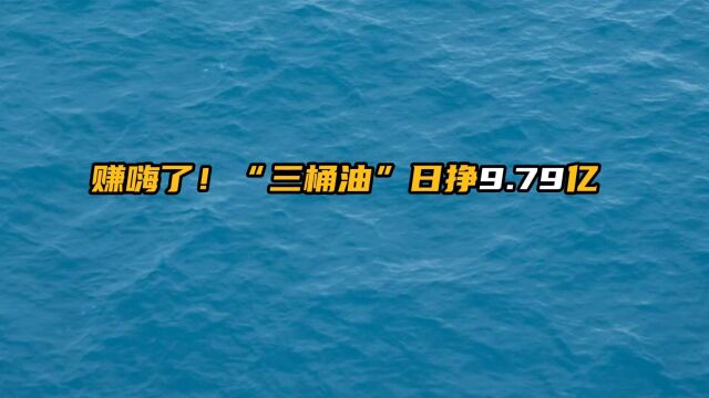 赚嗨了!“三桶油”日挣9.79亿