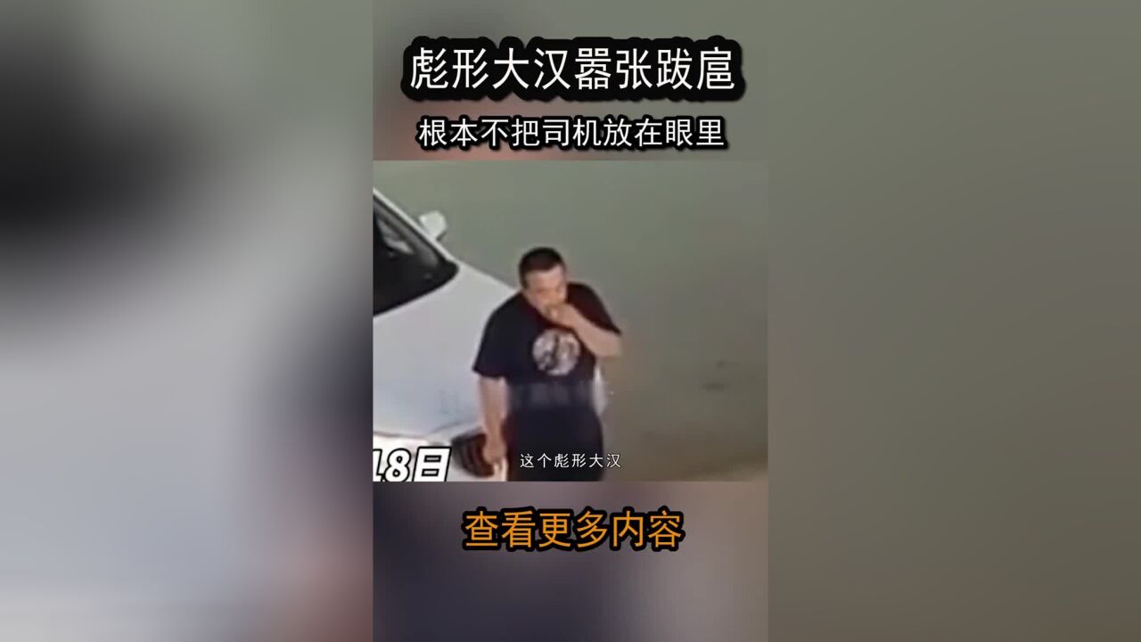 彪形大汉嚣张跋扈