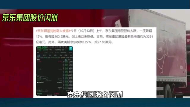 京东股价大跌