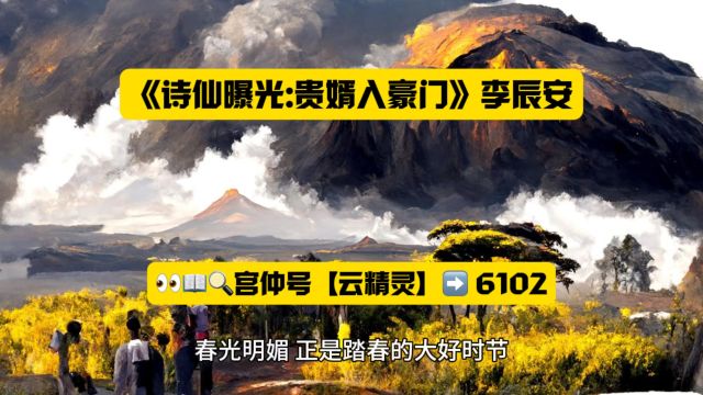 《诗仙曝光:贵婿入豪门》李辰安(逍遥小贵婿)全文阅读◇完整版