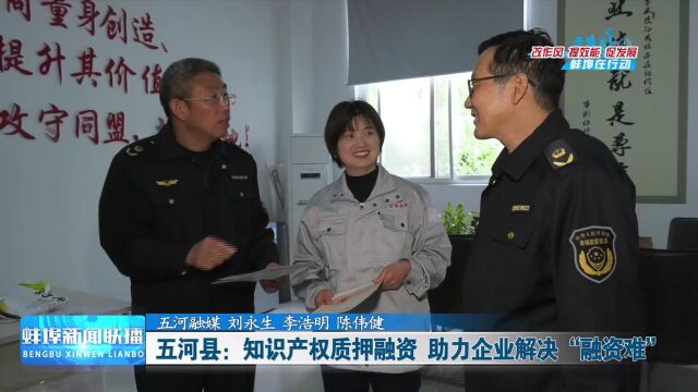 五河县:知识产权质押融资 助力企业解决“融资难”