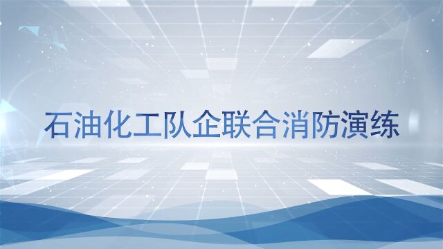 石油化工队企联合消防演练