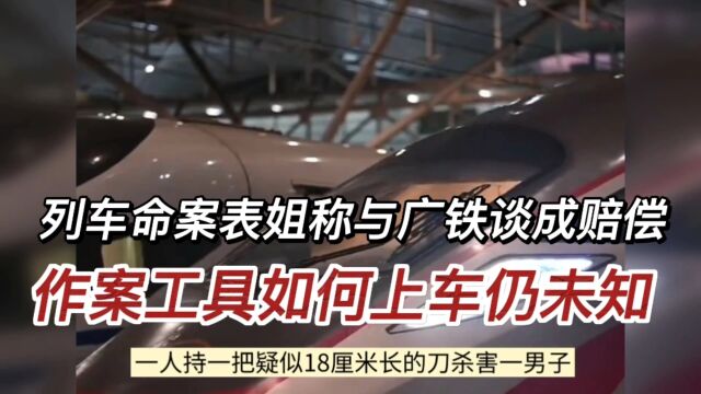 列车命案表姐称与广铁谈成赔偿,作案工具如何上车仍未知