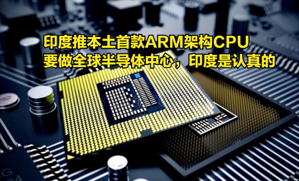 印度推本土首款ARM架构CPU,要做全球半导体中心,印度是认真的