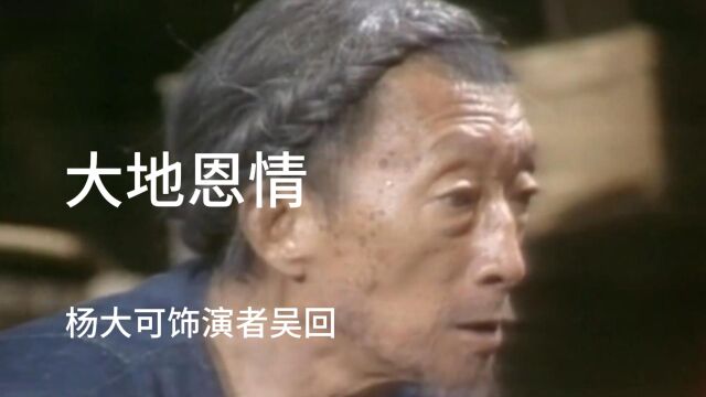 经典港剧《大地恩情》,是无可替代的精品,杨大可饰演者吴回