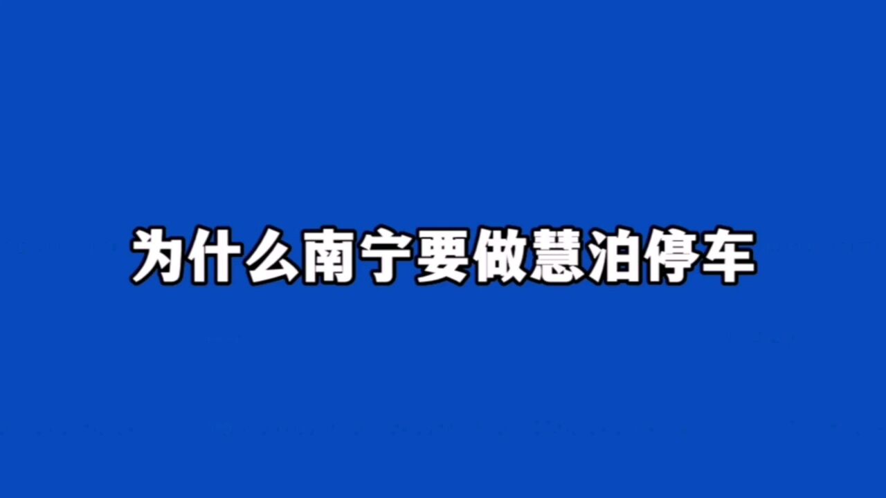 南宁市慧泊公司疯狂划道路停车位收费创收的背后原因