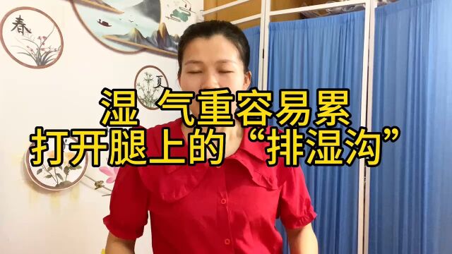 腿上有个“排湿沟”每天五分钟,排出体内湿浊之气