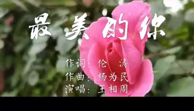 王相周倾情演绎教师赞歌《最美的你》~由伦涛作词,杨为民作曲!