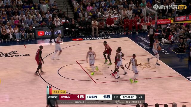 NBA总决赛G5 热火vs掘金全场回放