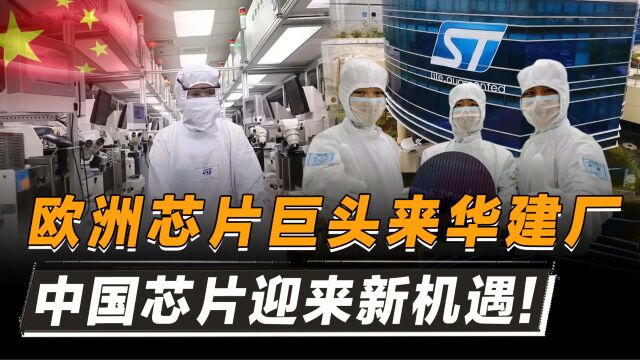 欧洲芯片巨头来中国建厂,美国芯片格局凸显尴尬,被狠狠打脸!