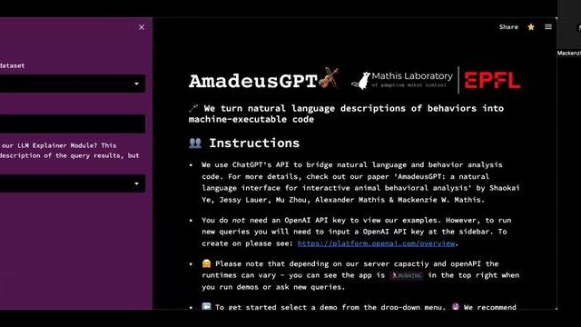 AmadeusGPT 将自然语言描述转换为机器可执行代码