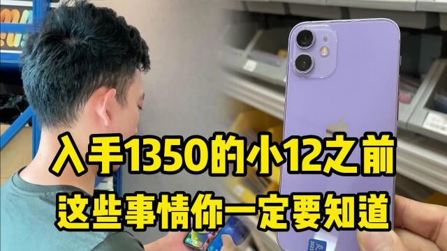 入手1350的小iPhone 12,之前这些事情你一定要知道?