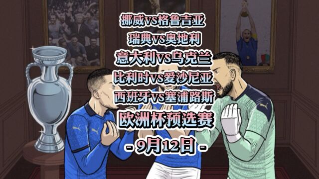 欧洲杯预选赛!意大利vs乌克兰!西班牙vs塞浦路斯!比利时vs爱沙尼亚!赛事分析!