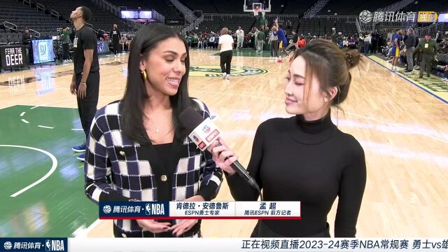 2023/24赛季NBA常规赛：勇士 VS 雄鹿 全场回放