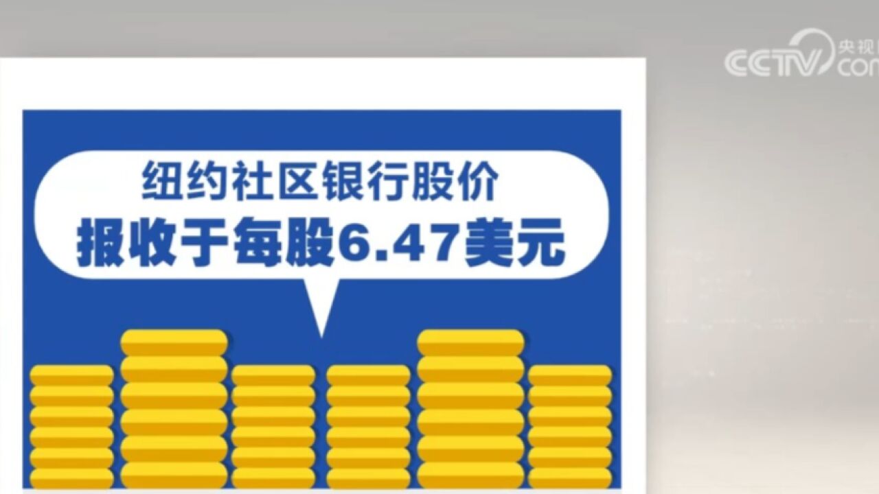 纽约社区银行股价大跌 ,区域性银行阴云再起