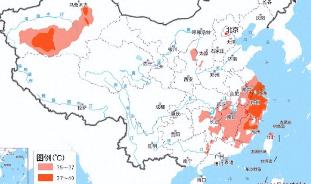 江浙沪闽成全国最热区域,多地闷热感明显,体感温度将达到40Ⰳ甚至更高