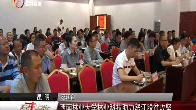 西南林业大学林业科技助力怒江脱贫攻坚