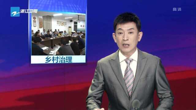 浙江:创新基层治理模式 凝聚乡村振兴合力