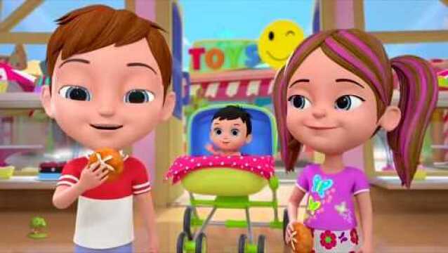 Hot Cross Buns | Nursery Rhymes Cartoons for Children | Videos for Babies by Little Treehouse