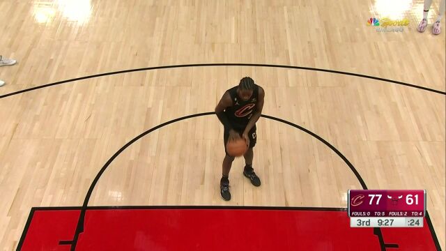 NBA常规赛：骑士vs公牛第3节原声解说回放