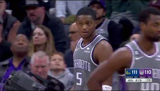NBA常规赛：勇士vs国王第4节中文解说回放