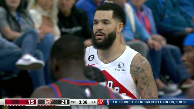 NBA常规赛：猛龙vs雷霆第1节中文解说回放