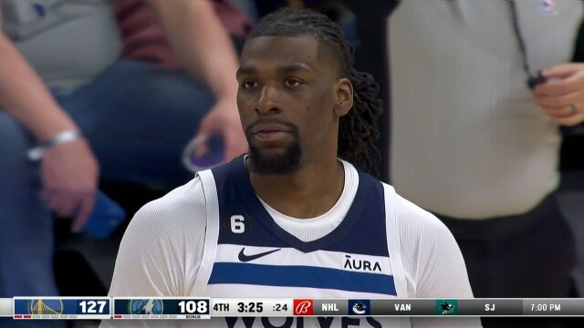 NBA常规赛：勇士vs森林狼第4节中文解说回放