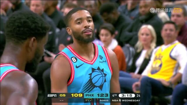 NBA常规赛：勇士vs太阳第4节中文解说回放