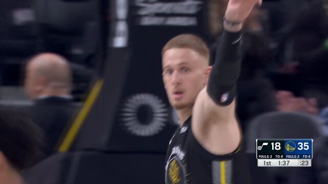 NBA常规赛：爵士vs勇士中文解说全场回放