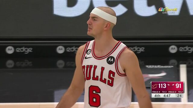 NBA常规赛：骑士vs公牛第4节中文解说回放