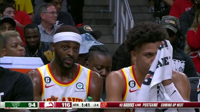 NBA常规赛：雄鹿vs老鹰 英文解说全场回放