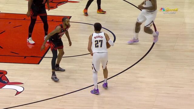 NBA常规赛：掘金vs公牛第2节中文解说回放