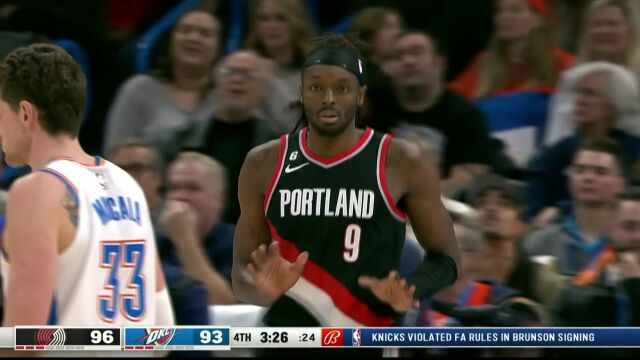 开拓者vs雷霆第4节中文解说回放