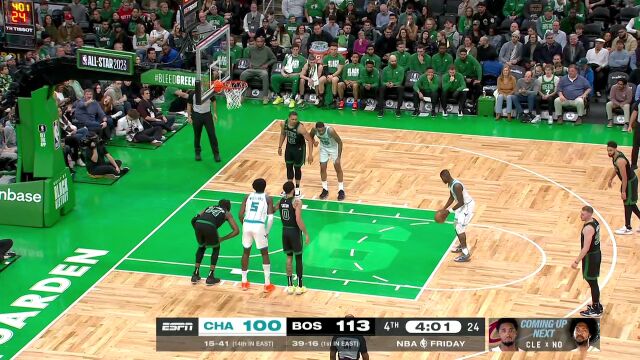 NBA常规赛：黄蜂vs凯尔特人第4节中文解说回放
