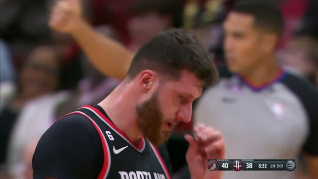 开拓者vs火箭第2节中文解说回放