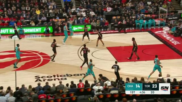 弹道无需修正 鲍尔线外一步超远三分洞穿球网