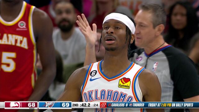 老鹰vs雷霆精华回放 特雷杨33分老鹰全民皆兵险胜雷霆