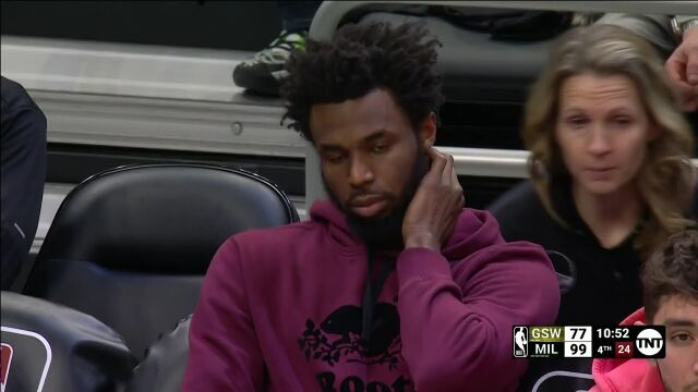 NBA常规赛：勇士vs雄鹿第4节中文解说回放