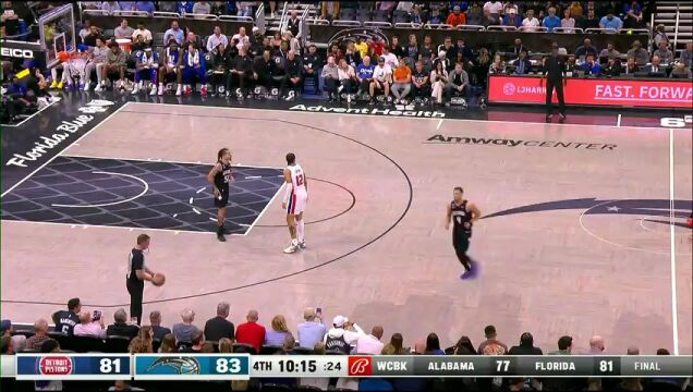 NBA常规赛：活塞vs魔术英文原声全场回放