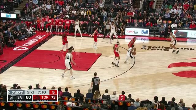克尔登约翰逊vs猛龙集锦 轻取22+7双拳难敌四手