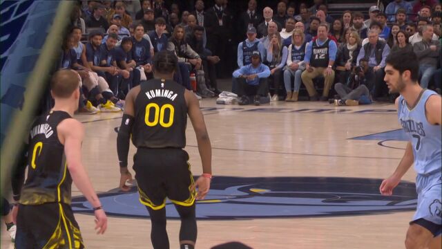 勇士vs灰熊第1节英文原声回放