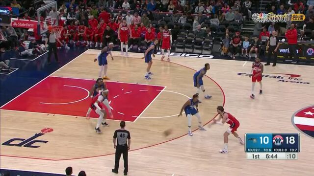 魔术vs奇才第1节中文解说回放