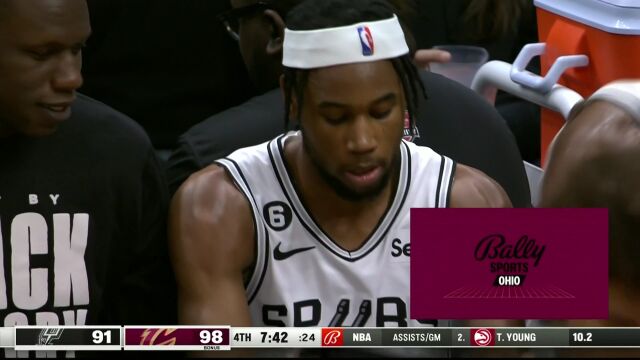 马刺vs骑士第4节中文解说回放