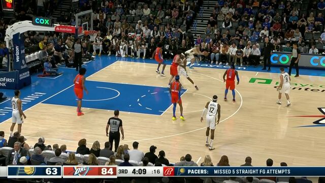 步行者vs雷霆第3节中文解说回放