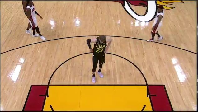 NBA常规赛：爵士vs热火第2节中文解说回放