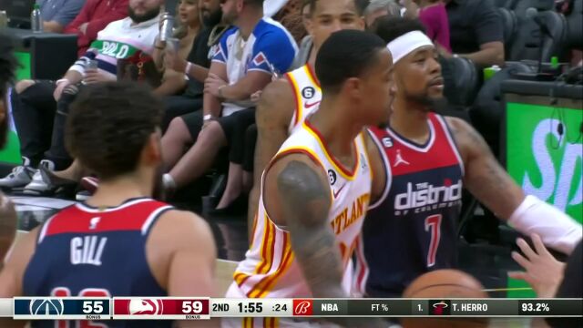 NBA常规赛：奇才vs老鹰英文原声全场回放